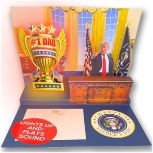 Talking Donald Trump Father’s Day Card with Sound