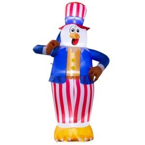 6FT Tall American Bald Eagle Inflatable Decoration