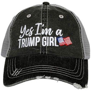 Trump Girl Trucker Hat – Gray Women's Baseball Cap