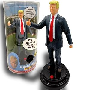 Talking Donald Trump Bobblehead - Patriotic Desk Decor