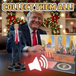 Talking Donald Trump Bobblehead - Patriotic Desk Decor
