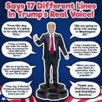 Talking Donald Trump Bobblehead - Patriotic Desk Decor