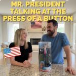 Talking Donald Trump Bobblehead - Patriotic Desk Decor