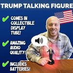 Talking Donald Trump Bobblehead - Patriotic Desk Decor