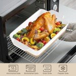 YMASINS Set of 3 Ceramic Baking Dishes