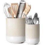 Set of 2 Ceramic Kitchen Utensil Holders