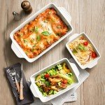 YMASINS Set of 3 Ceramic Baking Dishes