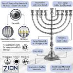 Extra Large Traditional Chanukah Menorah