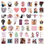 Empowering Feminist Stickers Pack – 50 Designs
