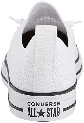Converse Women's Women's Chuck Taylor All Star Shoreline Knit Slip On Shoe, White/Black/White, 8.5 M US