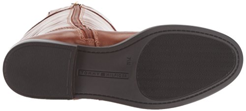Tommy Hilfiger Women's SHYENNE Equestrian Boot, Cognac, 8