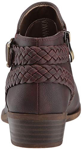 LifeStride womens Adriana Ankle Bootie, Brown, 8 US