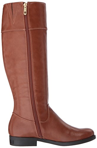 Tommy Hilfiger Women's SHYENNE Equestrian Boot, Cognac, 8