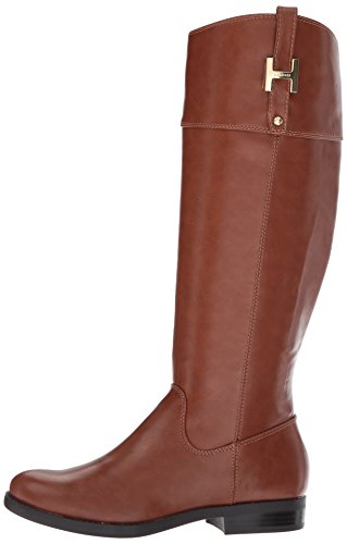 Tommy Hilfiger Women's SHYENNE Equestrian Boot, Cognac, 8