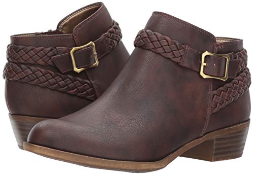 LifeStride womens Adriana Ankle Bootie, Brown, 8 US