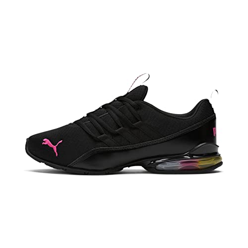 PUMA womens Cell Cross Trainer, Puma Black-luminous Pink, 7 US