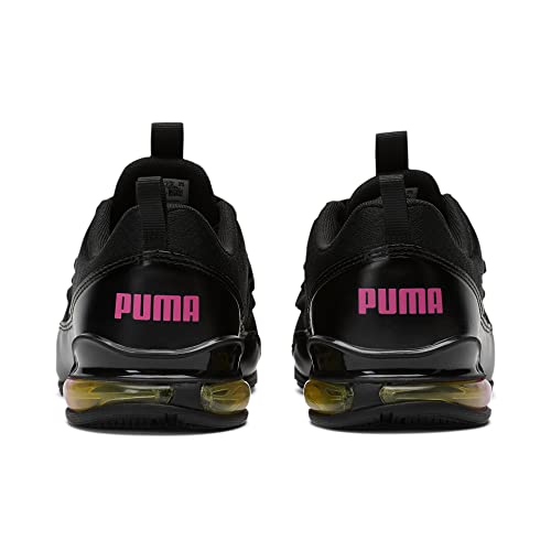 PUMA womens Cell Cross Trainer, Puma Black-luminous Pink, 7 US