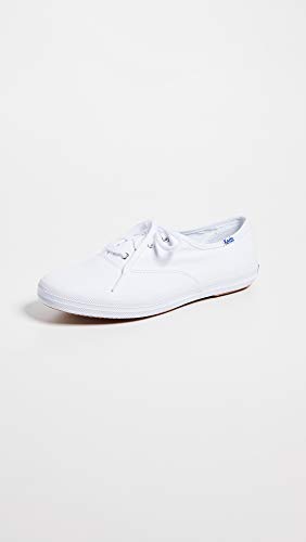 Keds womens Champion Canvas Sneaker, White, 7.5 US