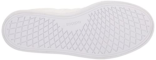 adidas Women's Vulc Raid3r Skate Shoe, White/White/Silver Metallic, 6.5