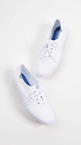 Keds womens Champion Canvas Sneaker, White, 7.5 US