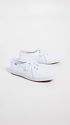 Keds womens Champion Canvas Sneaker, White, 7.5 US