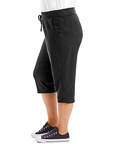 Just My Size Women's Plus-SizeFrench Terry Capri with Pockets