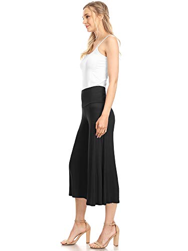 MBJ WB876 Womens Knit Culottes Pants XL Black