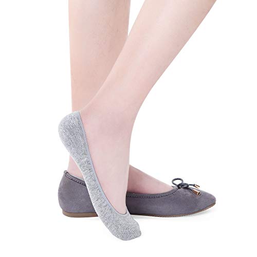 Ultra Low Cut Liner Socks Women No Show Non Slip Hidden Invisible for Flats Boat Summer 5 Pairs