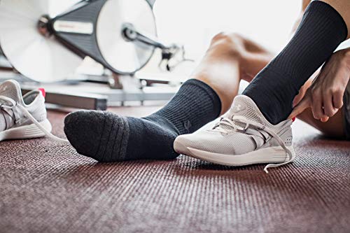 Under Armour Adult Performance Tech Crew Socks, Multipairs , Black (6-Pairs) , Large