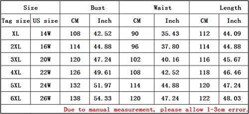 Eternatastic Womens Scooped Neckline Floral lace Top Plus Size Cocktail Party Midi Dress 4XL Black
