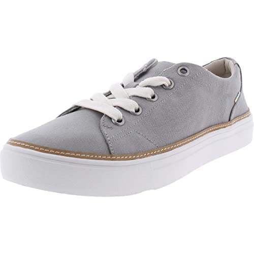 TOMS Women's Alex Sneaker, Drizzle Grey Canvas, 8