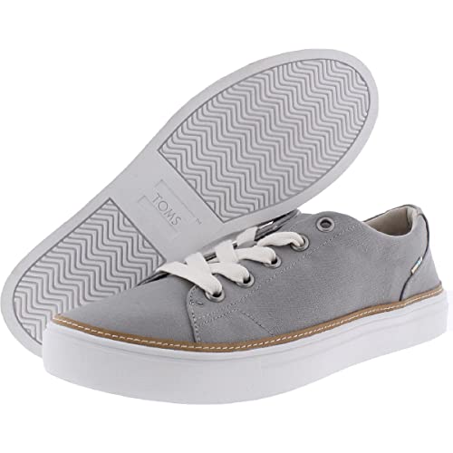 TOMS Women's Alex Sneaker, Drizzle Grey Canvas, 8