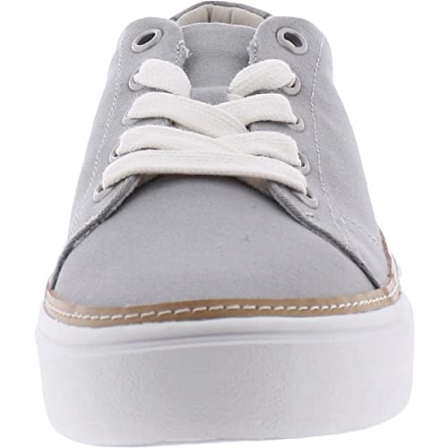 TOMS Women's Alex Sneaker, Drizzle Grey Canvas, 8
