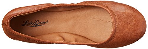 Lucky Brand Women's Emmie Ballet Flat, Bourbon, 7 M US
