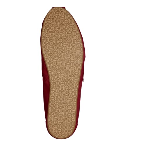 Toms Women's Classic Canvas Red Slip-on Shoe - 9.5 B(M) US