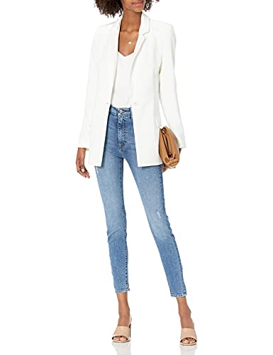 The Drop Women's Blake Long Blazer Blazer, -Ivory, M