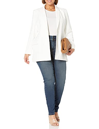 The Drop Women's Blake Long Blazer Blazer, -Ivory, M