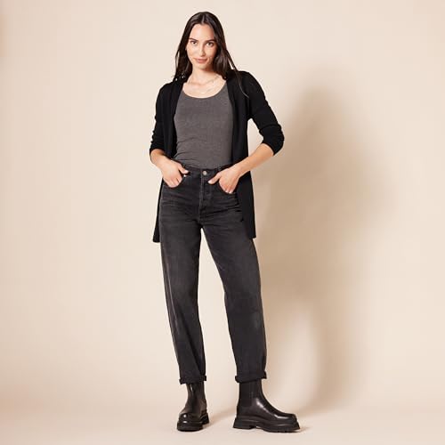 Amazon Essentials Women's Lightweight Open-Front Cardigan Sweater (Available in Plus Size), Black, XX-Large