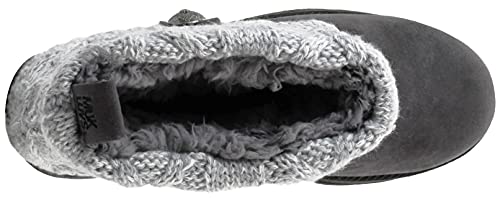 MUK LUKS Women's Patti Sweater Boot Medium Grey Heather 9 M US