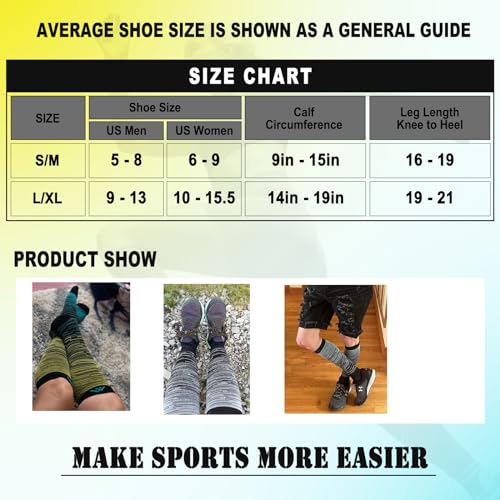 5 Pairs Graduated Compression Socks for Women&Men 20-30mmhg Knee High Socks Compression Stockings(Multicoloured 1, Small/Medium(US SIZE))