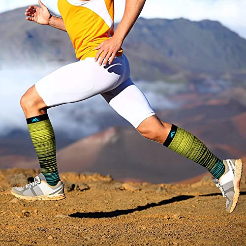 5 Pairs Graduated Compression Socks for Women&Men 20-30mmhg Knee High Socks Compression Stockings(Multicoloured 1, Small/Medium(US SIZE))