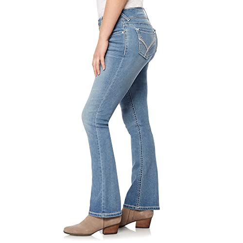WallFlower womens Instastretch Bling Luscious Curvy Bootcut Jeans, Paola, 11 US