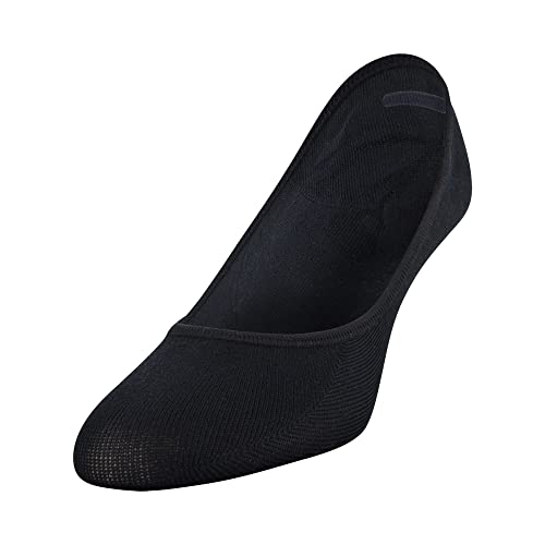 Peds Women's Lightweight Low Cut No Show Socks, Multipairs, Black (6-Pairs), Shoe Size: 5-10