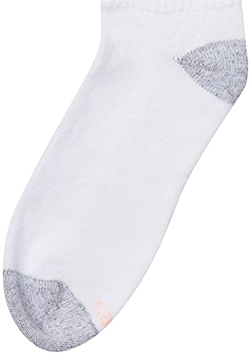 Hanes womens 10-pair Value Pack Crew fashion liner socks, White, 5-9 US