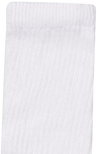 Hanes womens 10-pair Value Pack Crew fashion liner socks, White, 5-9 US