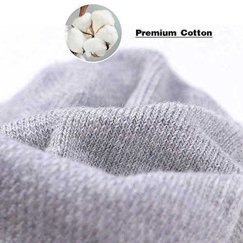 AKOENY Women's No Show Socks Ankle Footies No Slip Low Cut for Loafer Slip On Flats Liner Casual Shoes, Size 6-9, Black/White/Grey, 6 Pairs