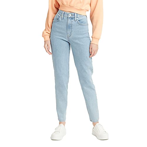 Levi's Women's High Waisted Mom Jeans, Summer Stray-Light Indigo, 28