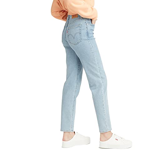 Levi's Women's High Waisted Mom Jeans, Summer Stray-Light Indigo, 28