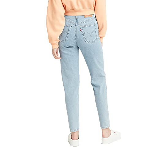 Levi's Women's High Waisted Mom Jeans, Summer Stray-Light Indigo, 28