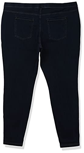 No Nonsense Women's Classic Indigo Denim Jean Leggings, Medium Wash Denim, XL